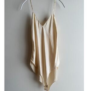 Vintage Silk Studio Cream/Ivory 1-piece bodysuit - Small